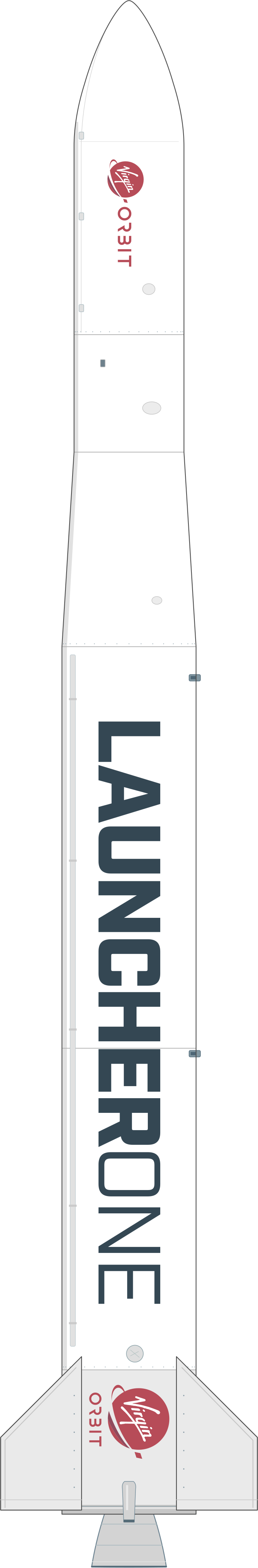 Drawing of the LauncherOne