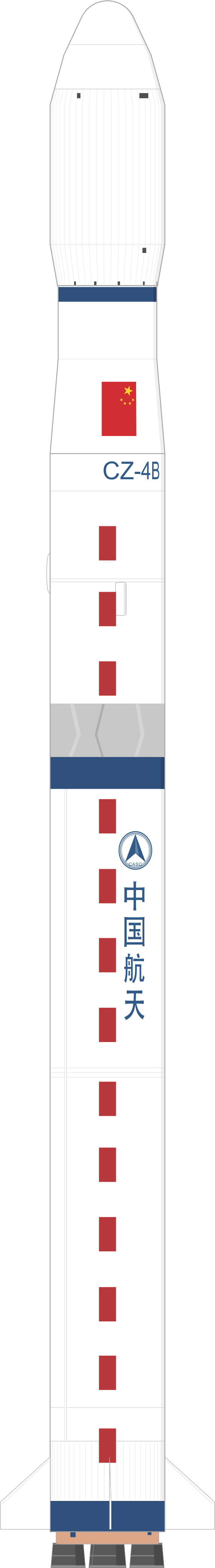 Drawing of the Long March 4B