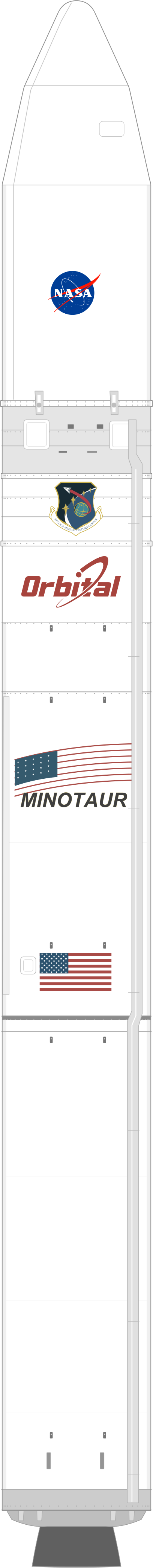 Drawing of the Minotaur V for LADEE