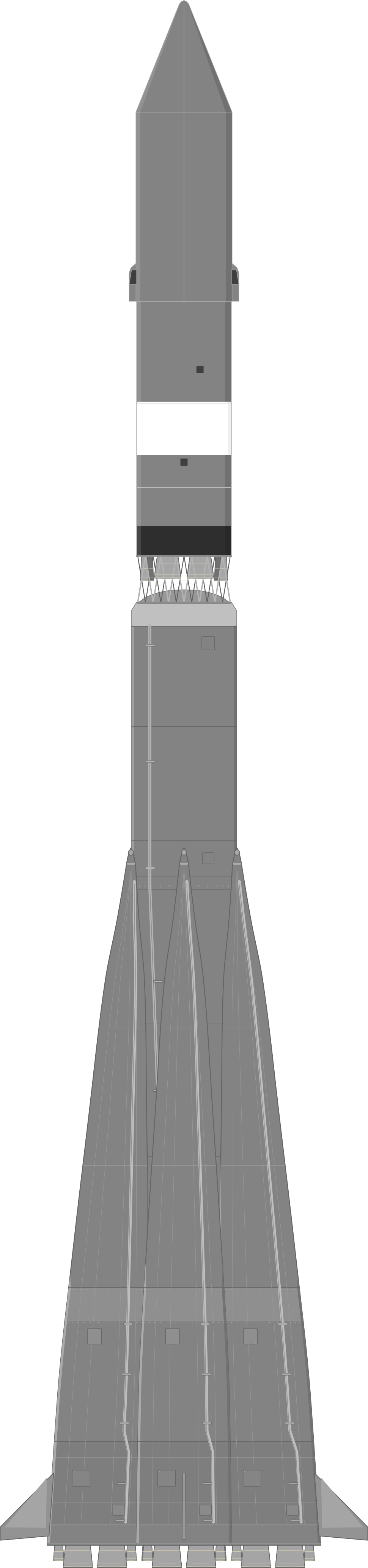 Drawing of the Molniya 8K78 for Venera-3