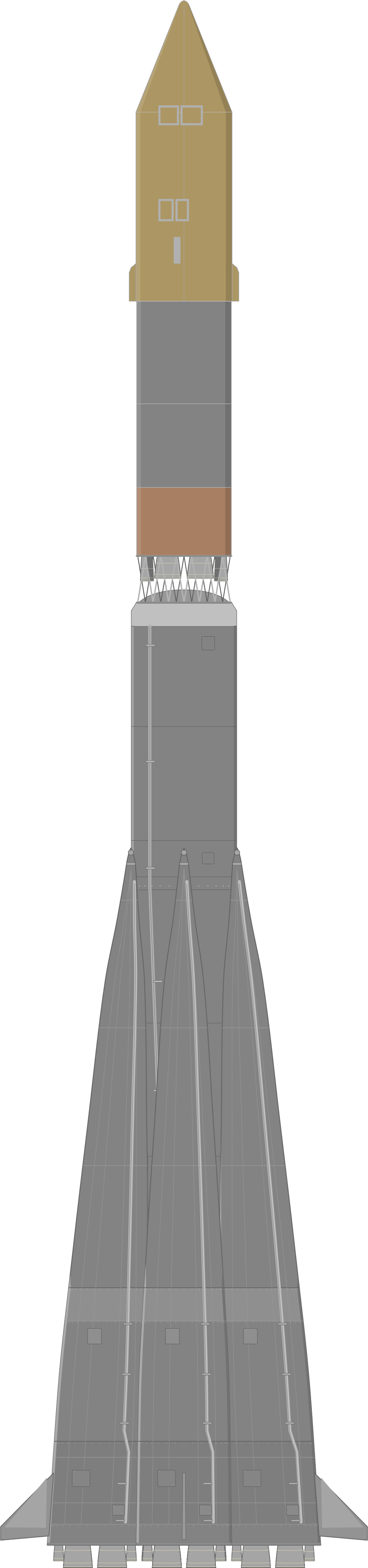 Drawing of the Molniya-M 2BL for Venera-9a