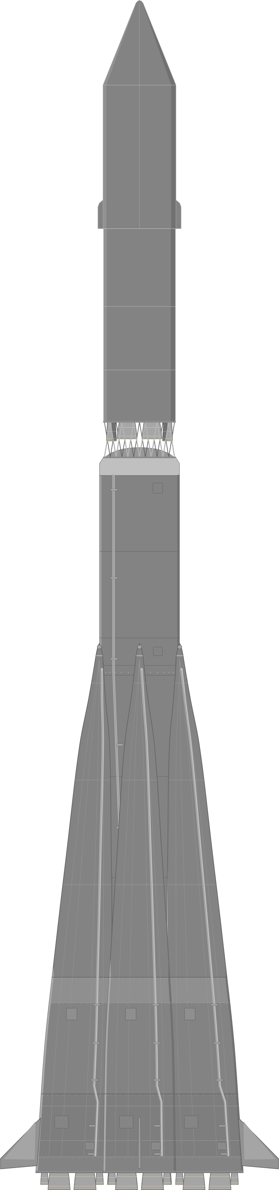 Drawing of the Molniya-M 2BL for Venera-5a