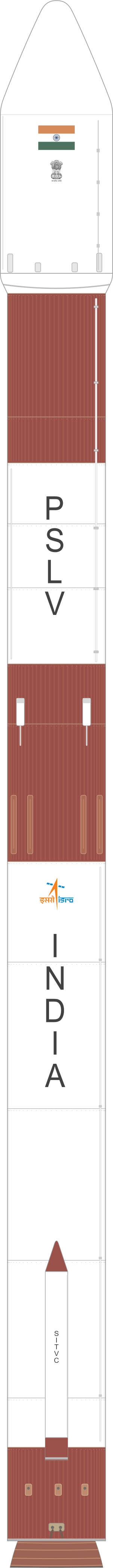 Drawing of the PSLV-CA for DS-SAR
