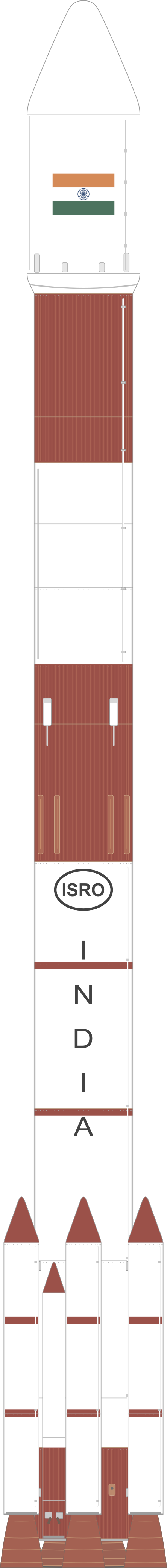 Drawing of the PSLV for IRS-P2