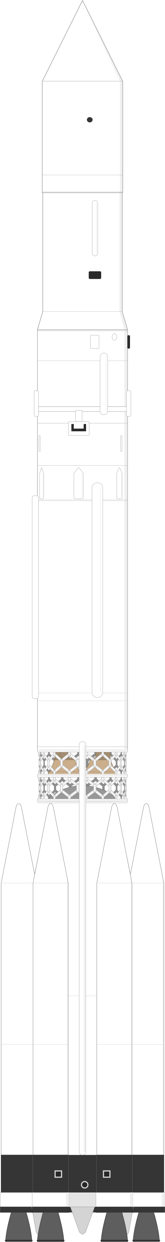 Drawing of the Proton-K/DM for Raduga 17