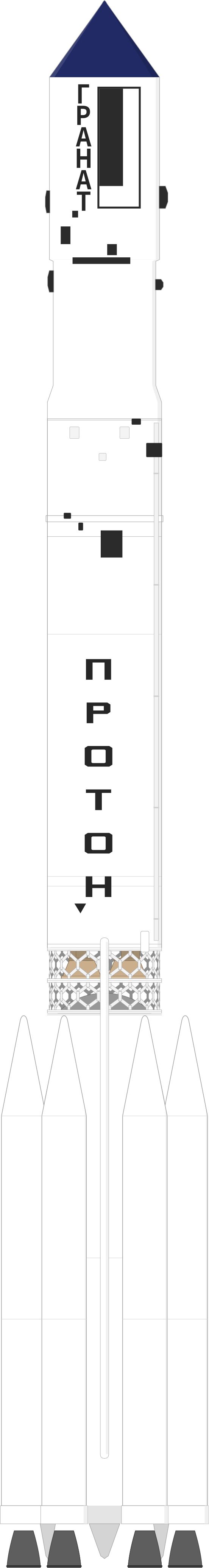 Drawing of the Proton-K/D-1 for Granat
