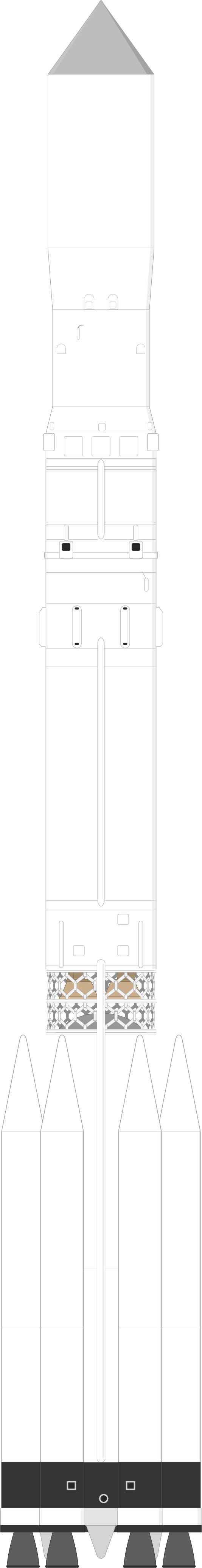 Drawing of the Proton / UR-500 K/D for Luna-15b