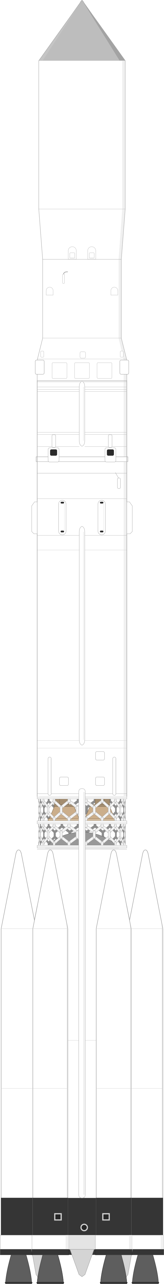 Drawing of the Proton / UR-500 K/D for Mars-2d