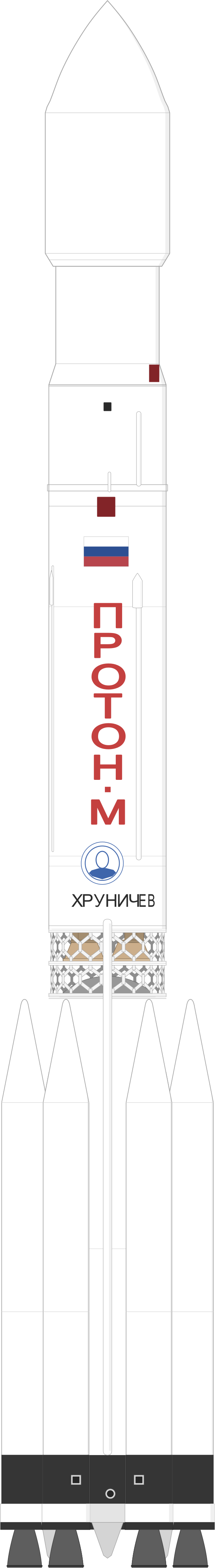 Drawing of the Proton-M Blok DM-03 for Spektr-RG