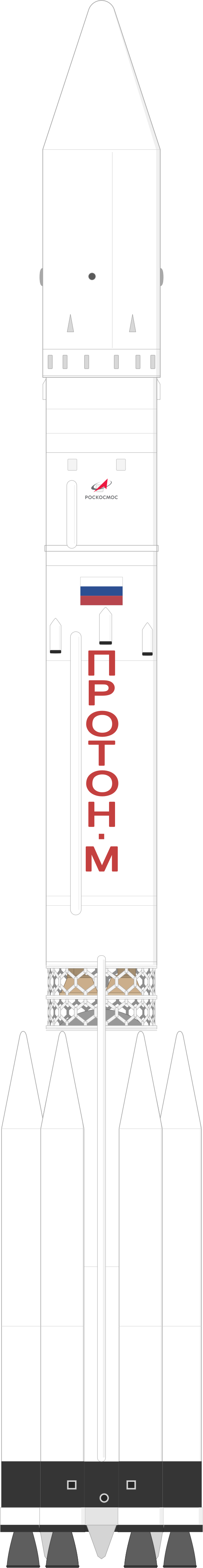 Drawing of the Proton-M