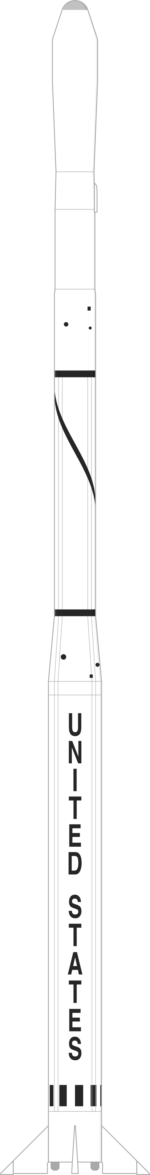 Drawing of the Scout B for SEV