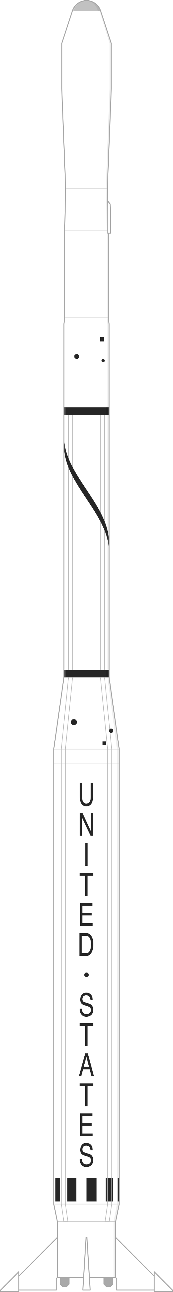 Drawing of the Scout D-1 for Miranda