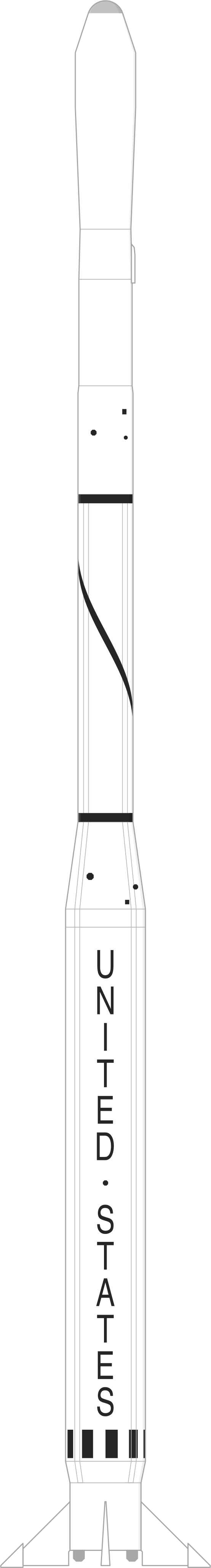 Drawing of the Scout F-1 for SAS 3