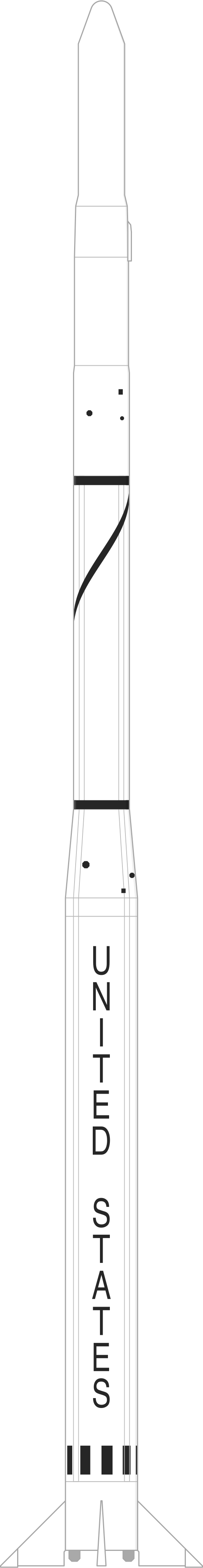 Drawing of the Scout X-2B