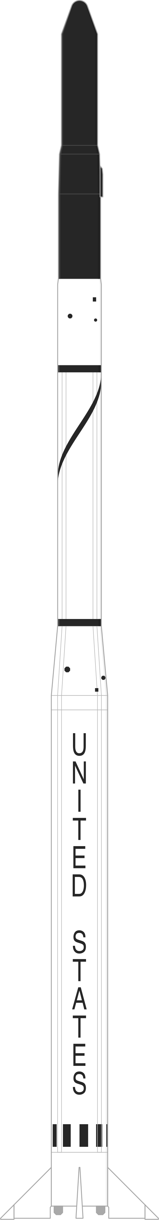 Drawing of the Scout X-2M for DSAP-1 F1