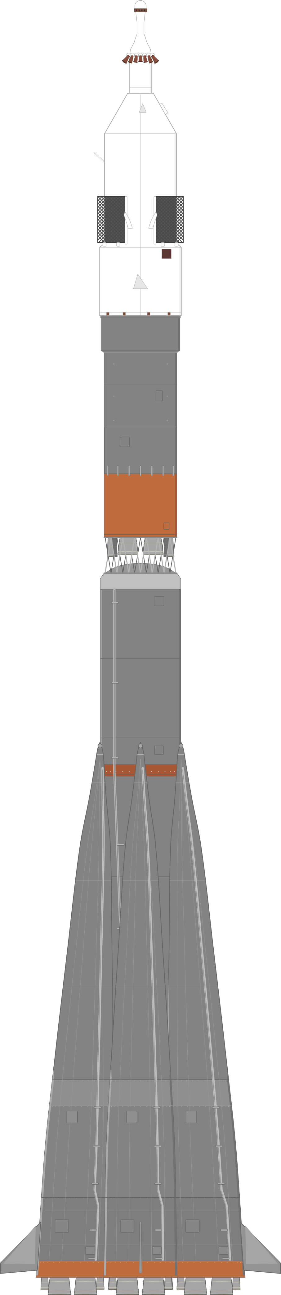 Drawing of the Soyuz 11A511 for Kosmos 613