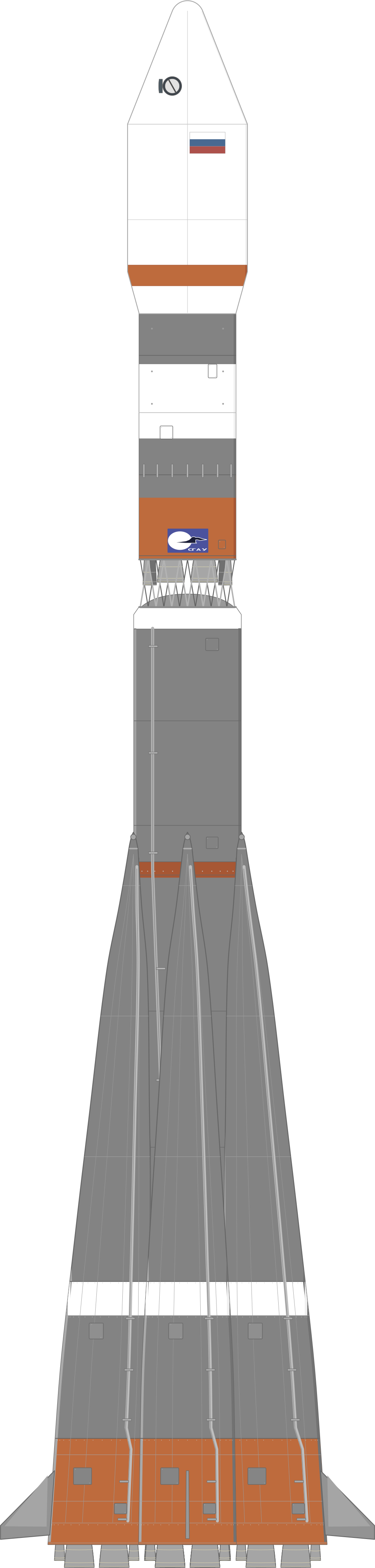 Drawing of the Soyuz 2.1a for Bars-M (Kosmos 2503)
