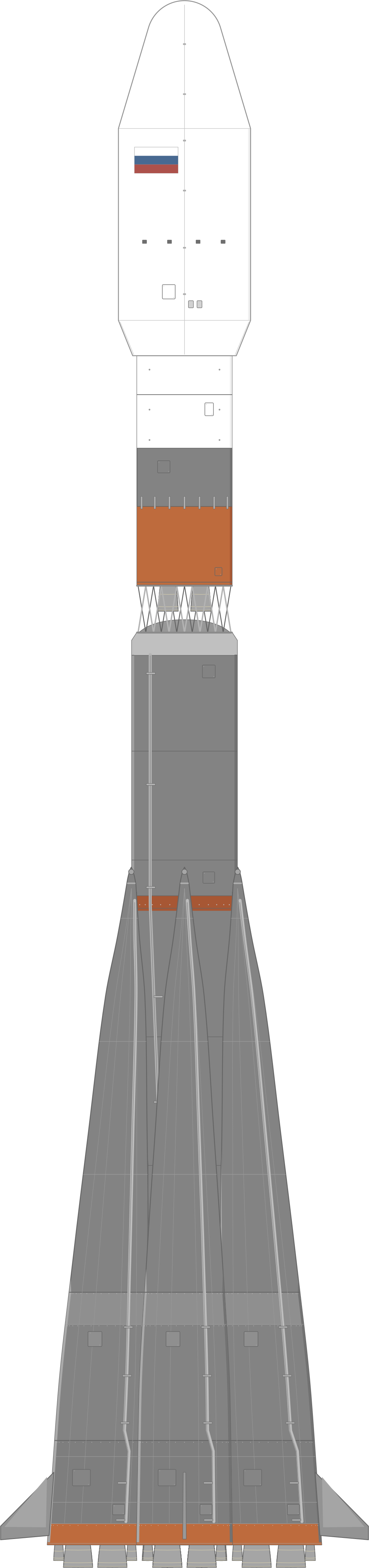 Drawing of the Soyuz 2.1b for Progress MS-35 (96P)