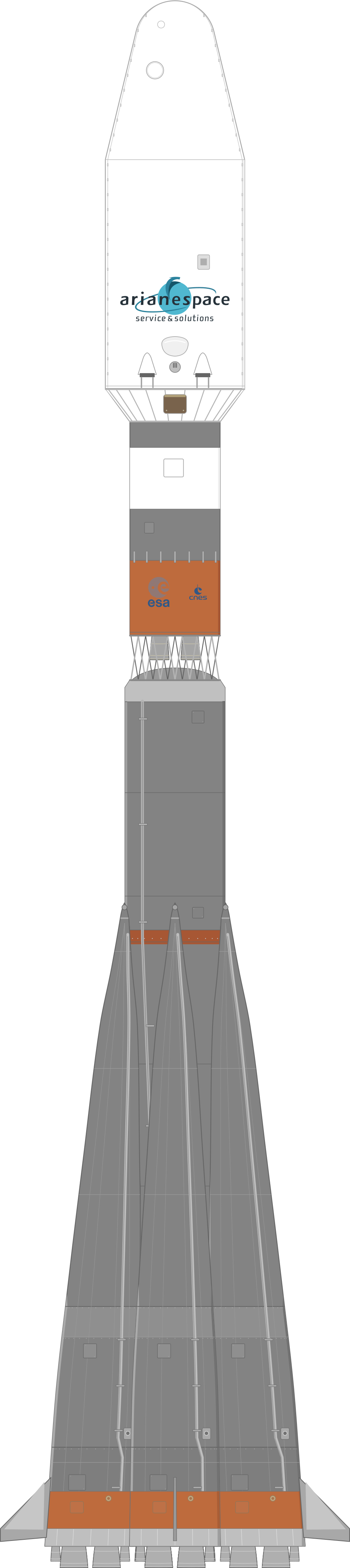 Drawing of the Soyuz STB Fregat for OneWeb 13