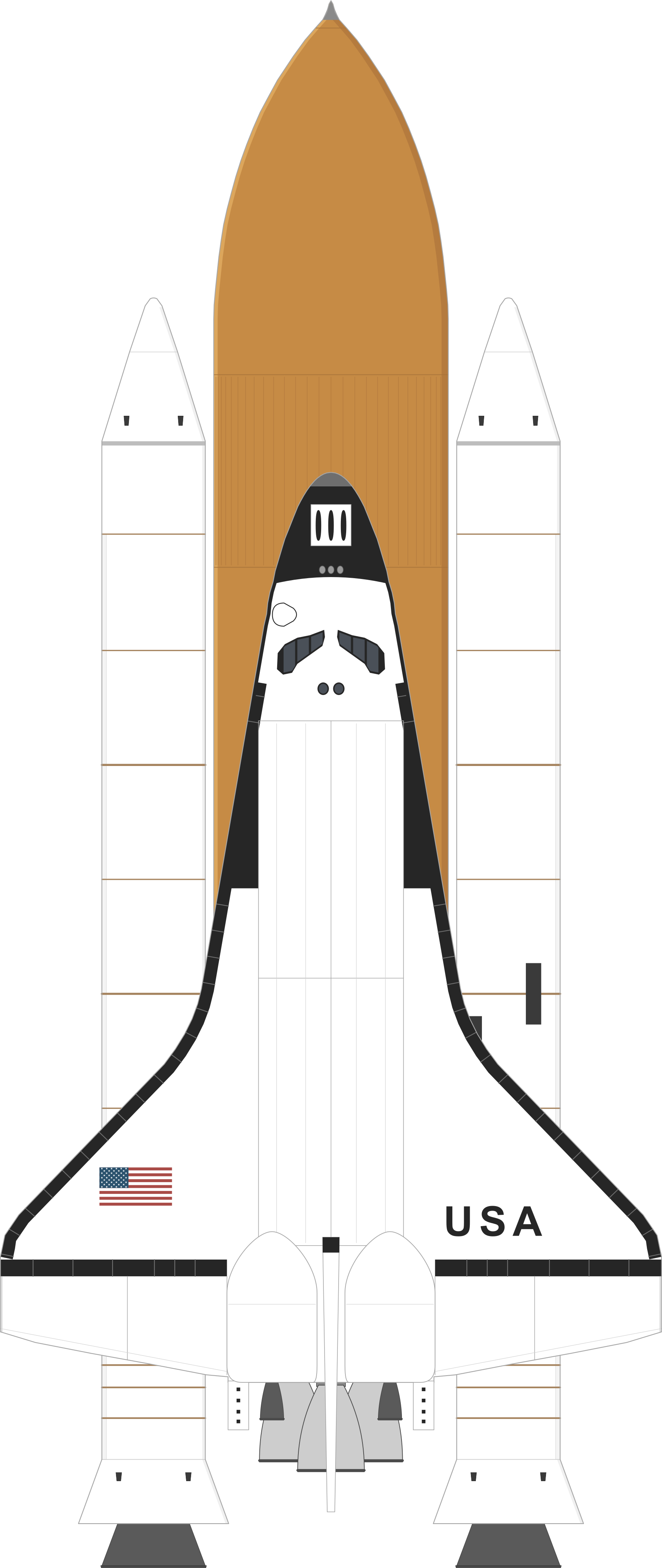 Drawing of the Space Shuttle