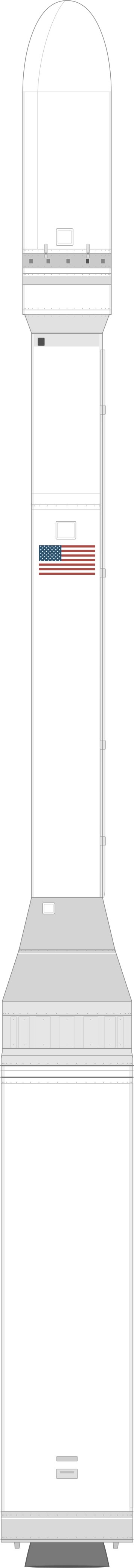 Drawing of the Minotaur-C 2110 for OrbView-4