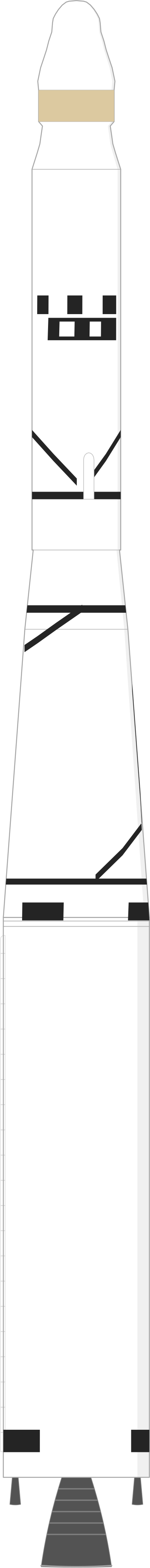 Drawing of the Thor DM-21 Agena-B for Discoverer 37