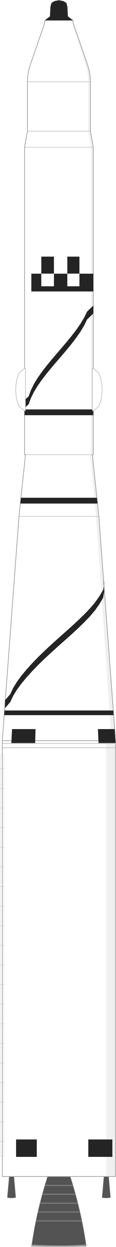 Drawing of the Thor DM-21 Agena-B for KH-4 2