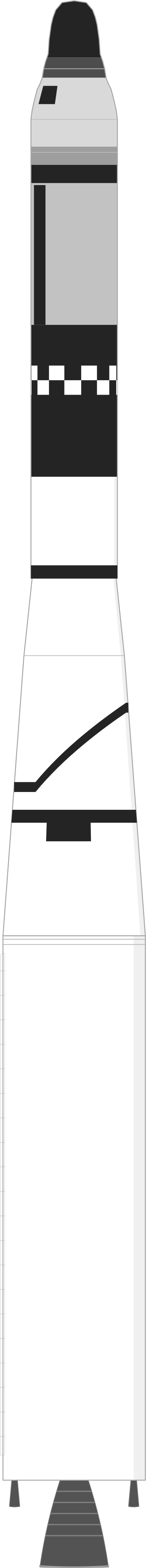 Drawing of the Thor Agena D for KH-5 8