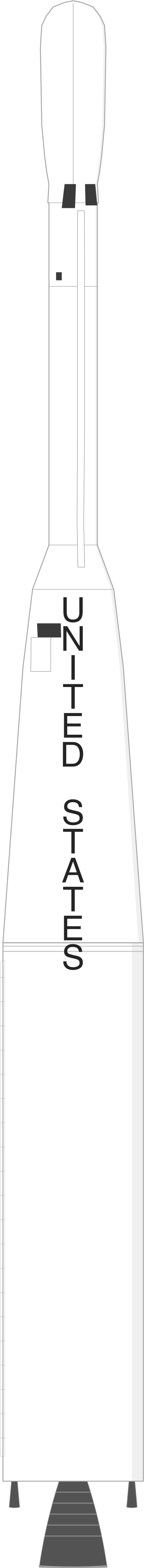 Drawing of the Thor Delta B for Syncom 1