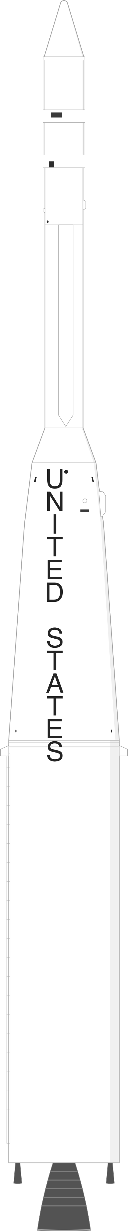 Drawing of the Thor Delta C1 for Explorer 32