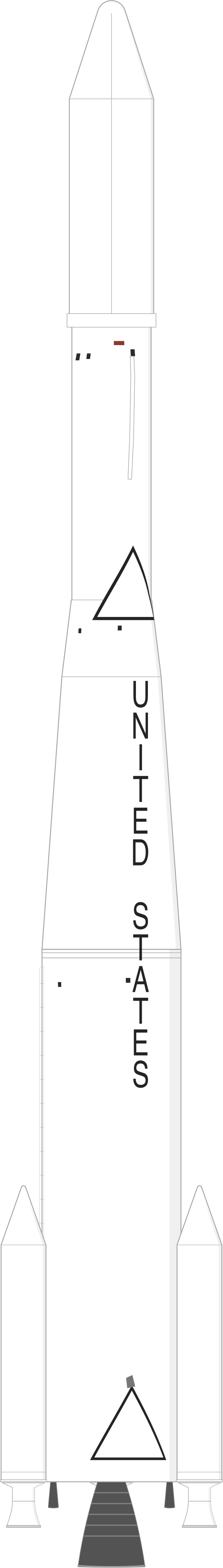 Drawing of the Thor Delta E