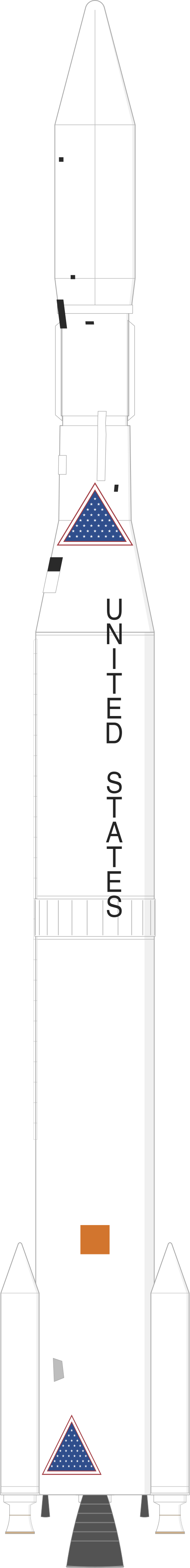 Drawing of the Thor Delta L