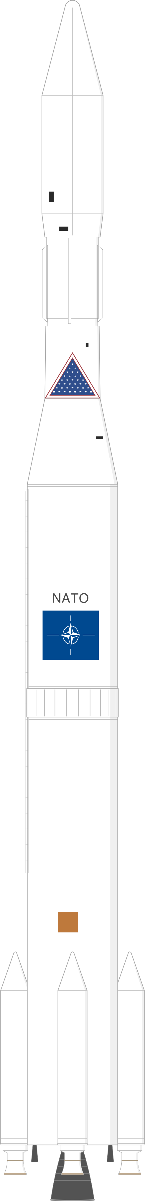 Drawing of the Thor Delta M for NATO IIB