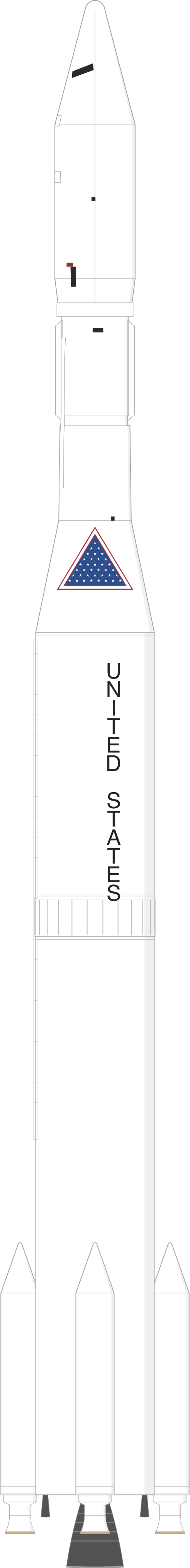 Drawing of the Thor Delta M