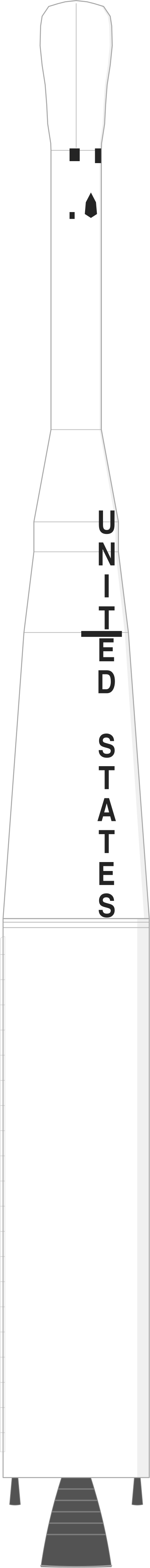 Drawing of the Thor Delta for Telstar 1
