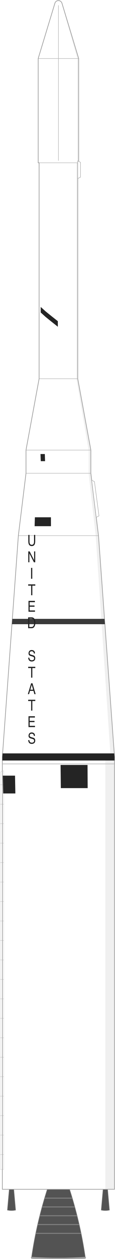 Drawing of the Thor Delta for Echo