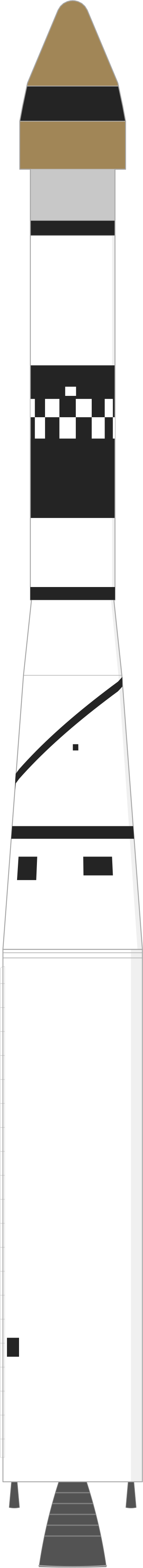 Drawing of the Thor SLV-2 Agena D for Poppy 7A,B,C,D
