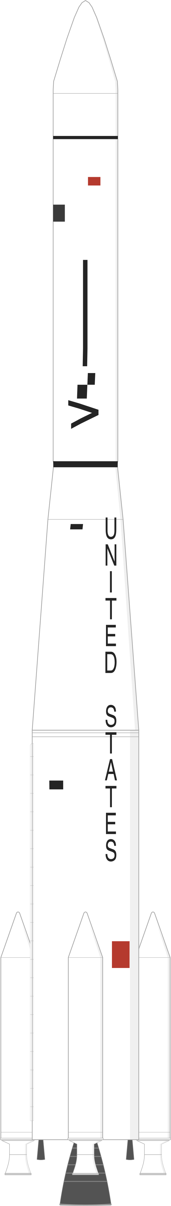 Drawing of the Thor SLV-2A Agena B for Nimbus 2