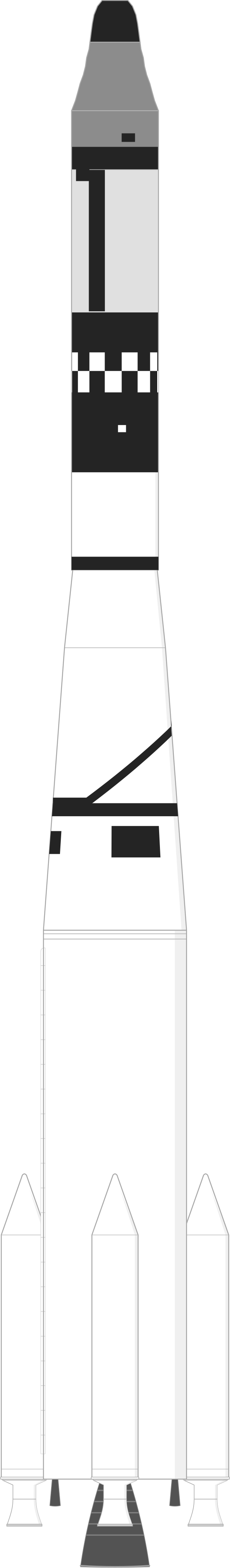 Drawing of the Thor SLV-2A Agena D for KH-5 12