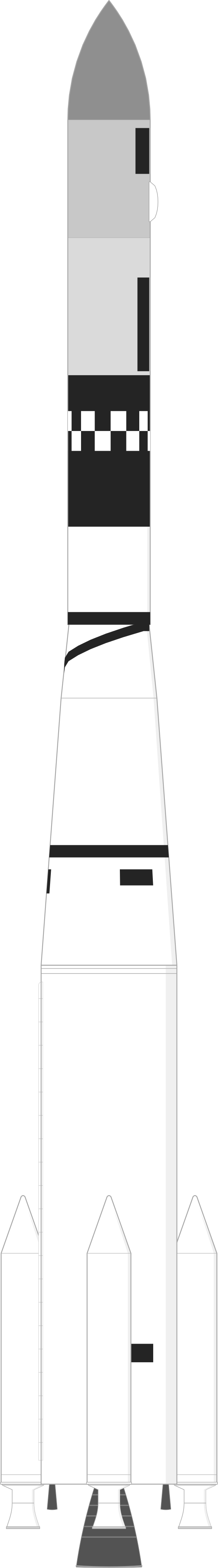 Drawing of the Thor SLV-2A Agena D for P-698BK Group 2-D 2