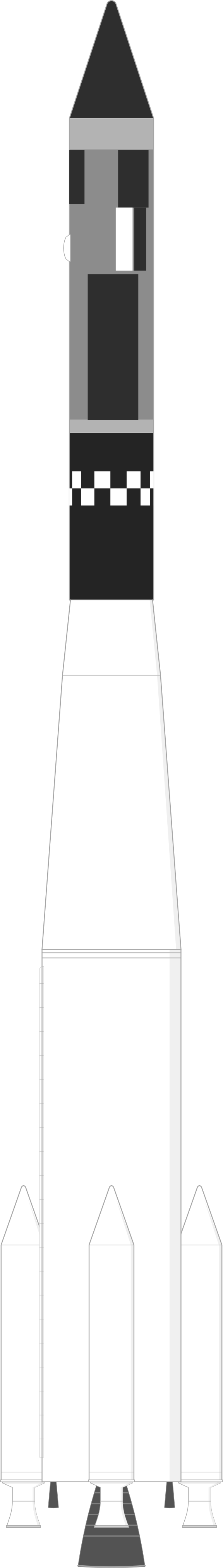 Drawing of the Thor SLV-2A Agena D for P-770 Group 3-A 1