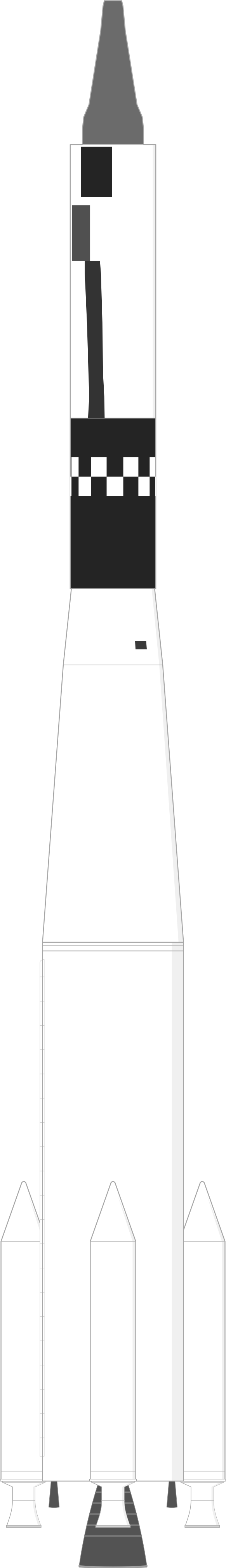 Drawing of the Thor SLV-2A Agena D for P-770 Group 3-D 2