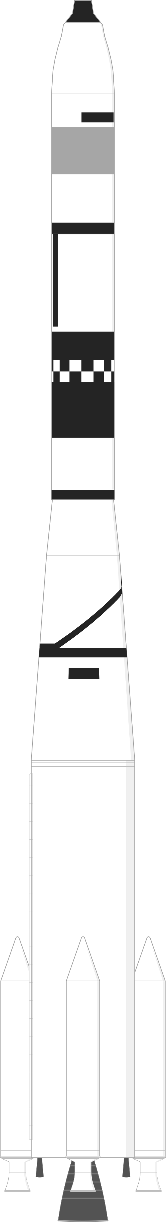 Drawing of the Thor SLV-2A Agena D for KH-6 1