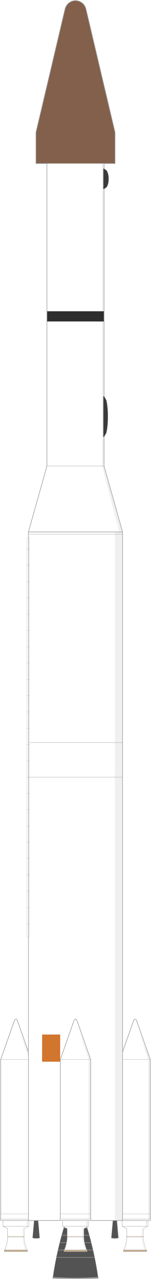 Drawing of the Thorad SLV-2G Agena D for Poppy 8A,B,C,D