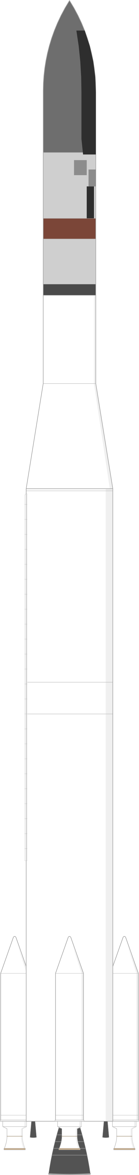 Drawing of the Thorad SLV-2G Agena D for Strawman 2