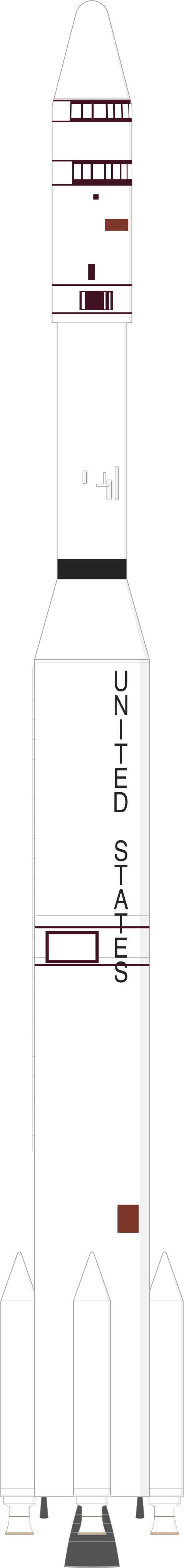 Drawing of the Thorad SLV-2G Agena D for SERT 2