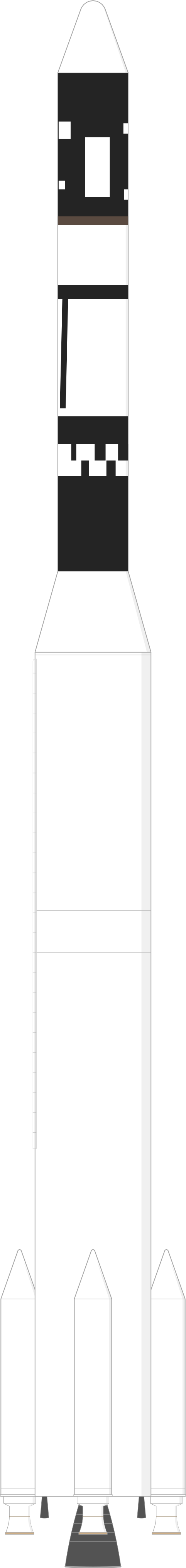 Drawing of the Thorad SLV-2G Agena D for KH-4B 2