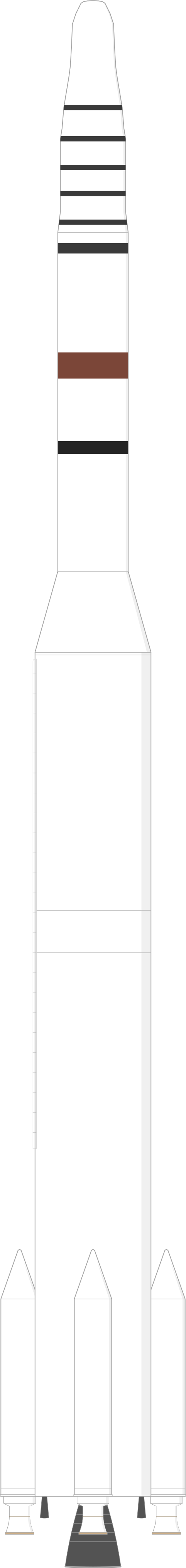 Drawing of the Thorad SLV-2H Agena D for KH-4B 7