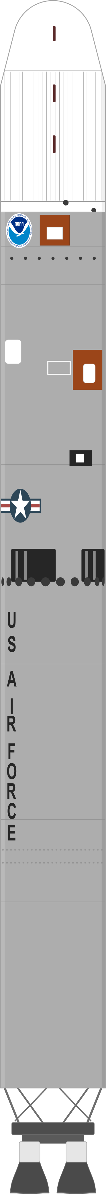 Drawing of the Titan II SLV for NOAA 16