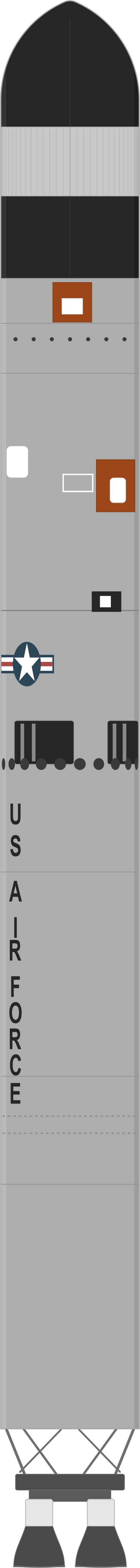 Drawing of the Titan II SLV for QuikScat